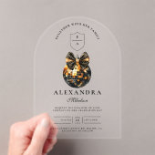Invitations En Acrylique Black Bow Disco Ball Party (In situ (ordinateur de poche))