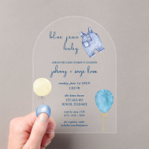 Blue Jean Baby | Baby shower moderne | Arche de ba
