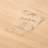 Invitations En Acrylique Bohème style doux 16 Anniversaire (Poser)