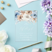 Invitations En Acrylique Boho Flowers Mariage (Insitu (Mariage))