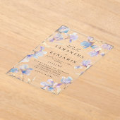Invitations En Acrylique Boho Iris Mariage (Poser)