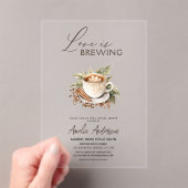 Invitations En Acrylique Boho Love brasse la Fête des mariées (In situ (ordinateur de poche))