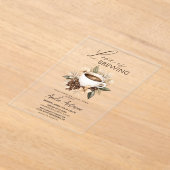 Invitations En Acrylique Boho Love brasse la Fête des mariées (Poser)