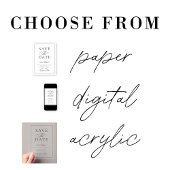 Invitations En Acrylique Boho Love brasse la Fête des mariées