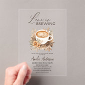 Invitations En Acrylique Boho Love brasse la Fête des mariées (In situ (ordinateur de poche))