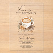 Invitations En Acrylique Boho Love brasse la Fête des mariées (Recto)