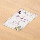 Invitations En Acrylique Boho Minimalist Mosque Ramadan Iftar Party (Poser)