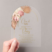 Invitations En Acrylique Boho Oasis Graduation ID965 (In situ (ordinateur de poche))