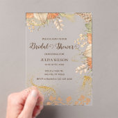 Invitations En Acrylique Boho pampas herbe douche nuptiale (In situ (ordinateur de poche))