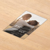 Invitations En Acrylique Boho Simple Photo Acrylique Mariage Enregistrer la (Poser)