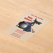 Invitations En Acrylique Bonne Sorcière et Halloween Cauldron (Poser)
