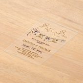 Invitations En Acrylique Boots or Bows Western Genre Reveve (Poser)