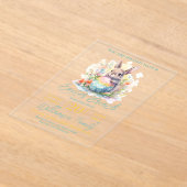 Invitations En Acrylique Boulet mignon Floral Brunch de Pâques (Poser)