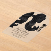 Invitations En Acrylique Bow Modern Graduation (Poser)