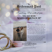 Invitations En Acrylique Bridesmaid Proposition Journal Photo Retro