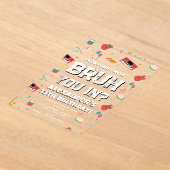 Invitations En Acrylique Bruh Boy's Birthday Party Teenager Music Band (Poser)
