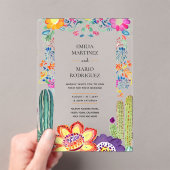 Invitations En Acrylique BUDGET Acrylique Clear Fiesta Folkart Mariage (In situ (ordinateur de poche))