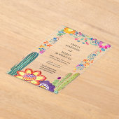 Invitations En Acrylique BUDGET Acrylique Clear Fiesta Folkart Mariage (Poser)