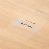 Invitations En Acrylique BUDGET Acrylique Mariage Enregistrer Date Minimali (Poser)