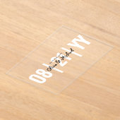 Invitations En Acrylique BUDGET Acrylique mariage Enregistrer la date Minim (Poser)