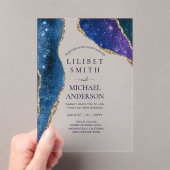 Invitations En Acrylique BUDGET Acrylique Mariage STARRY NUIT CELESTIAL SKI (In situ (ordinateur de poche))