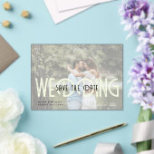 Invitations En Acrylique BUDGET Mariage acrylique Enregistrer la date photo (Insitu (Mariage))