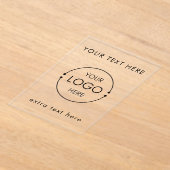 Invitations En Acrylique Business Logo Text Modern Minimalist Branded (Poser)