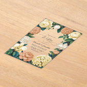 Invitations En Acrylique Buttercream, Vanilla Silk & Soft Apricot Wedding (Poser)