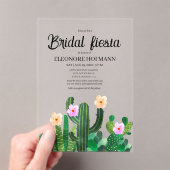 Invitations En Acrylique  Cacti flowers  Bridal Fiesta  (In situ (ordinateur de poche))