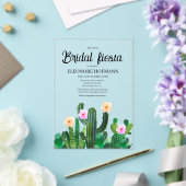 Invitations En Acrylique  Cacti flowers  Bridal Fiesta  (Insitu (Mariage))