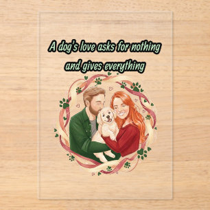 Invitations En Acrylique Cadeau commémoratif illustration de compagnie pers
