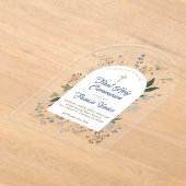 Invitations En Acrylique cadre de verdure de prairie Première Sainte Commun (Poser)