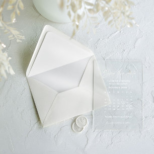 Invitations En Acrylique Calendrier Mariage bande Cadre Save the Date