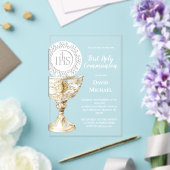 Invitations En Acrylique Calice Hôte Première Sainte Communion (Insitu (Mariage))