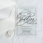 Invitations En Acrylique Calligraphie romantique Moderne Simple Mariage élé<br><div class="desc">Ces calligraphie romantique moderne simple élégante invitation à mariage acrylique sont parfaits pour un mariage simple. Le design classique moderne comprend un cadre,  des tourbillons fantaisistes et des fleurs fantaisistes avec une magnifique typographie élégante et lettrée à la main.</div>
