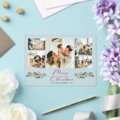 Invitations En Acrylique Calligraphy Script Photo Collage Christmas Card (Insitu (Mariage))