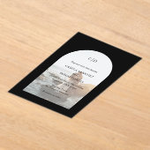 Invitations En Acrylique Camila Black Arch Mariage moderne (Poser)