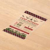 Invitations En Acrylique Camping en plein air fête d'anniversaire (Poser)