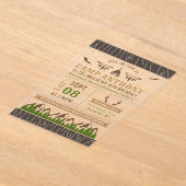 Invitations En Acrylique Camping en plein air fête d'anniversaire (Poser)