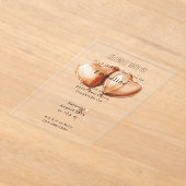 Invitations En Acrylique Caramel Heart Balloons Birthday (Poser)