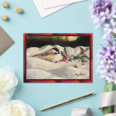 Invitations En Acrylique Carol the Chick-a-Dee with Mistletoe (Insitu (Mariage))