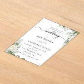 Invitations En Acrylique Carte d'accompagnement (Poser)