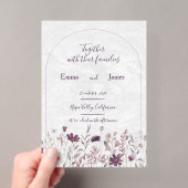 Invitations En Acrylique carte de mariage (In situ (ordinateur de poche))