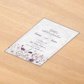 Invitations En Acrylique carte de mariage (Poser)