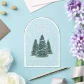 Invitations En Acrylique Carte de Noël acrylique en épicéa bleu (Insitu (Mariage))