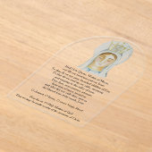 Invitations En Acrylique Carte de prière acrylique Salve Regina (Poser)