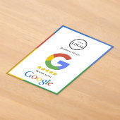 Invitations En Acrylique Carte de visite avec lien QR Code pour avis Google (Poser)