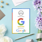 Invitations En Acrylique Carte de visite avec lien QR Code pour avis Google (Insitu (Mariage))