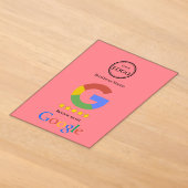 Invitations En Acrylique Carte de visite avec lien QR Code pour avis Google (Poser)
