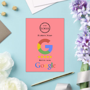 Invitations En Acrylique Carte de visite avec lien QR Code pour avis Google